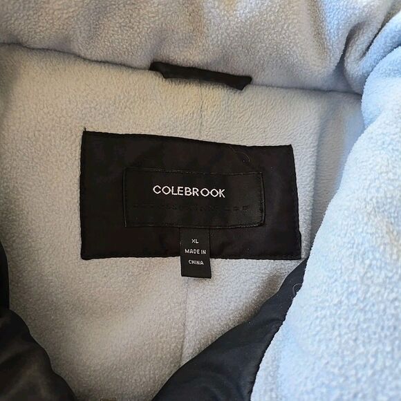 Down Coat Black XL Womens Winter Jacket Light blue fleece lined Colebrook - Picture 6 of 10